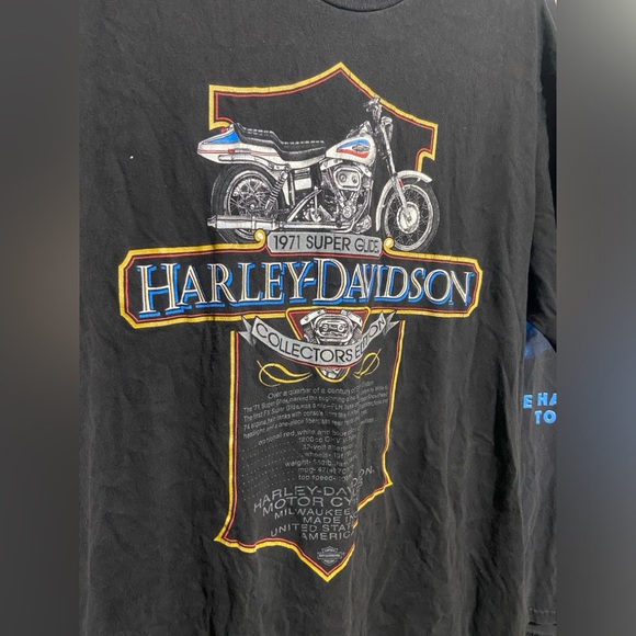 Vintage 90s Harley Davidson motorcycle tee shirt. single stitch made in the USA - Picture 2 of 9